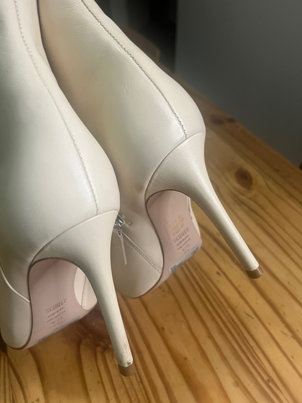 Schutz Blake Bootie Deluxe Pearl Cream - Picture 6 of 11